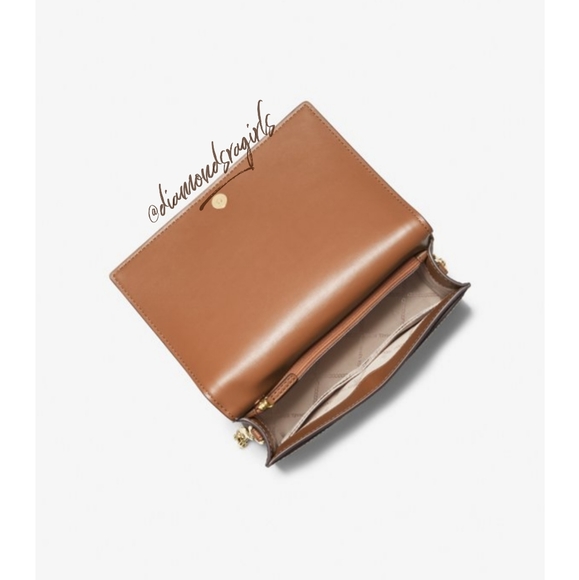 MICHAEL KORS Jet Set Large Logo Crossbody Bag Chain Bag Boy Bag - Picture 6 of 16